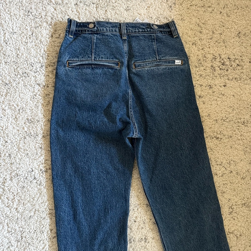 Levi‘s Cinch Ribcage Straight Ankle Jeans Sz 28‎ in Blue Viral Trend - Picture 5 of 8